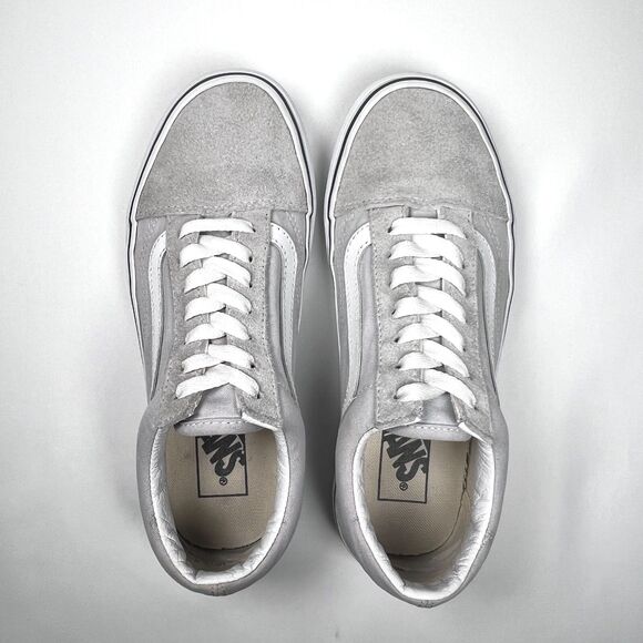 Vans Old Skool Sneakers Grey Suede Women's 6.5 / Men's 5 Low Top Skate Shoes - Picture 6 of 9